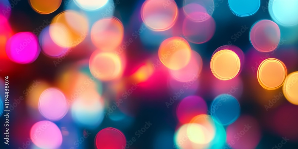 Aufkleber blurred abstract background featuring a defocused dark tone with multicolor light, creating an intri