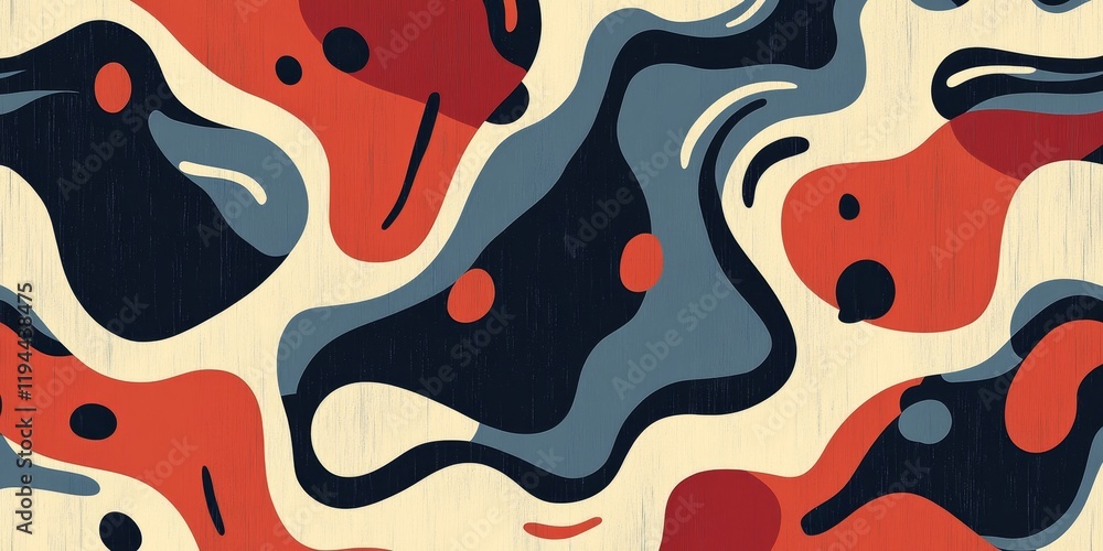Poster abstract beautiful shapes create a captivating pattern background with a vintage tone that enhances 