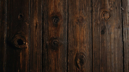 Naklejka premium Old Grunge Wooden Background: Dark Textured Brown Wood Surface for Rustic Designs
