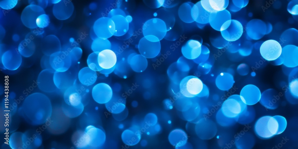 Poster abstract bokeh background in blue color creates a mesmerizing visual effect. this blue color abstrac