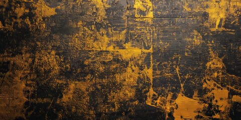 Yellow and brown texture on a dark background creates a visually striking contrast, showcasing the rich interplay of yellow and brown shades within the texture design.