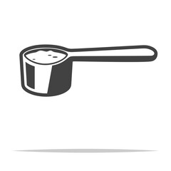 Scoop of milk powder icon transparent vector