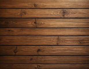 Fototapeta premium Rich Brown Wooden Planks Background Texture: Natural Wood Grain, Dark Brown Timber Surface