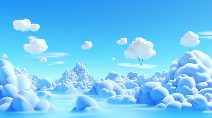Beautiful blue clouds in the sky. Blue sky background Panorama top of clouds and blue sky background

