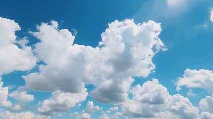 Beautiful blue clouds in the sky. Blue sky background Panorama top of clouds and blue sky background

