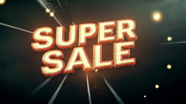 Spectacular Super Sale Announcement Graphic