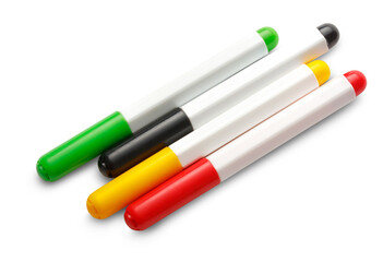 Bright markers on white