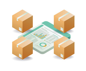 Data management analysis of package delivery