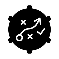 Strategic plan sign on transparent background