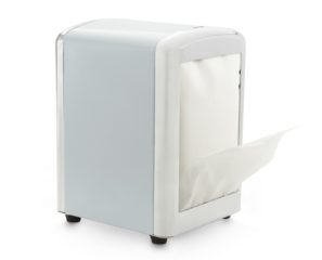 Paper napkin holder for restaurant
