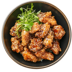 Fototapeta premium karaage fried chicken pieces
