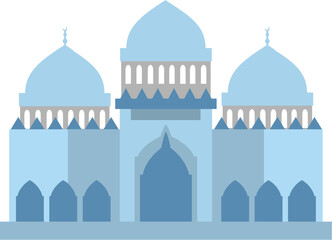 Ramadan Mubarak Masjid Illustration
