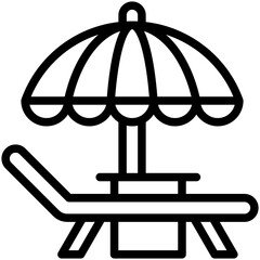 Sun Umbrella Icon