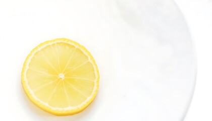 Lemon Slice: A Minimalist Still Life Photography