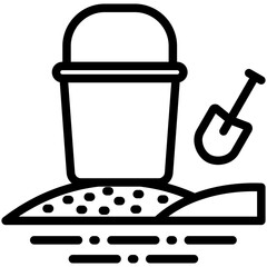 Sand Bucket Icon