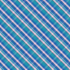 Checkered blue and pink pattern, cute tartan pattern, plaid pattern, wallpaper, fabric seamless pattern