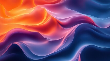 Obraz premium Colorful abstract waves of light in dynamic motion