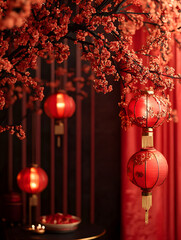 Chinese Lunar New Year. Neural network AI generated art