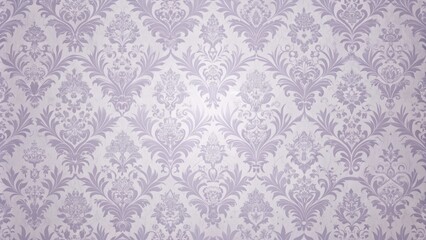 A delicate and intricate purple damask pattern on a textured white background, offering a classic and sophisticated design for various applications.
