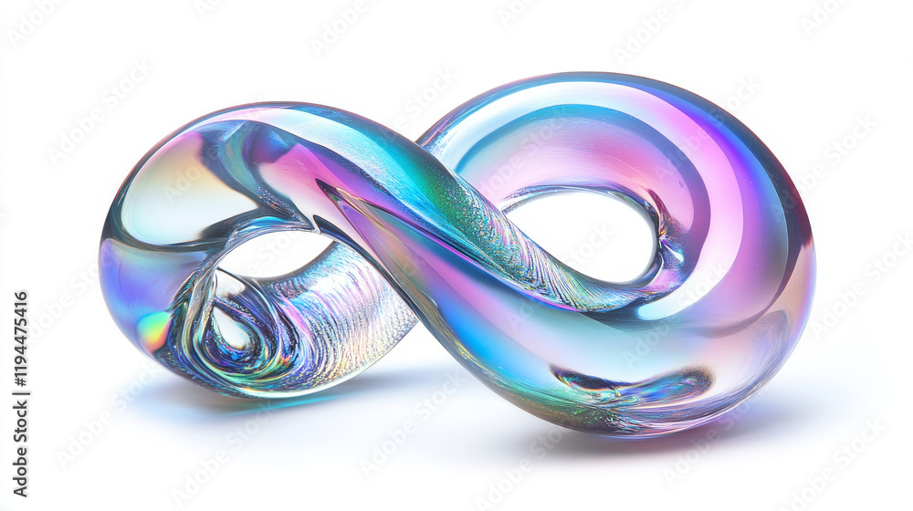 Poster abstract shape 3d glass object isolated on transparent background. vector realistic illustration of 
