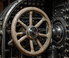 Obraz premium a picture of a machine component in an industrial machine