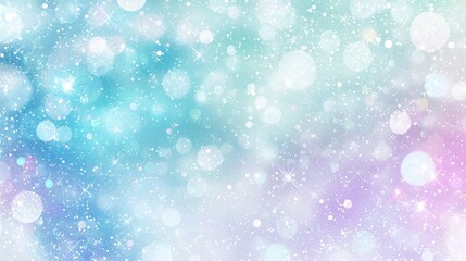 Obraz premium Lśniące pastelowe tło bokeh z błyszczącymi, abstrakcyjnymi efektami świetlnymi