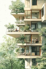 Serene Urban Oasis: A Modern Architectural Marvel Integrated with Nature