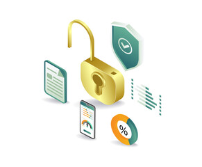 Security performance concept illustration