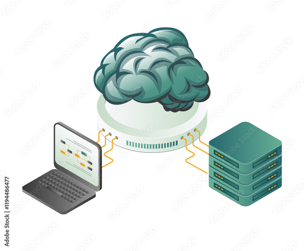 Poster artificial intelligence information technology data server