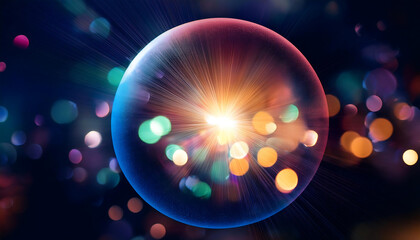 カラフルな光の背景