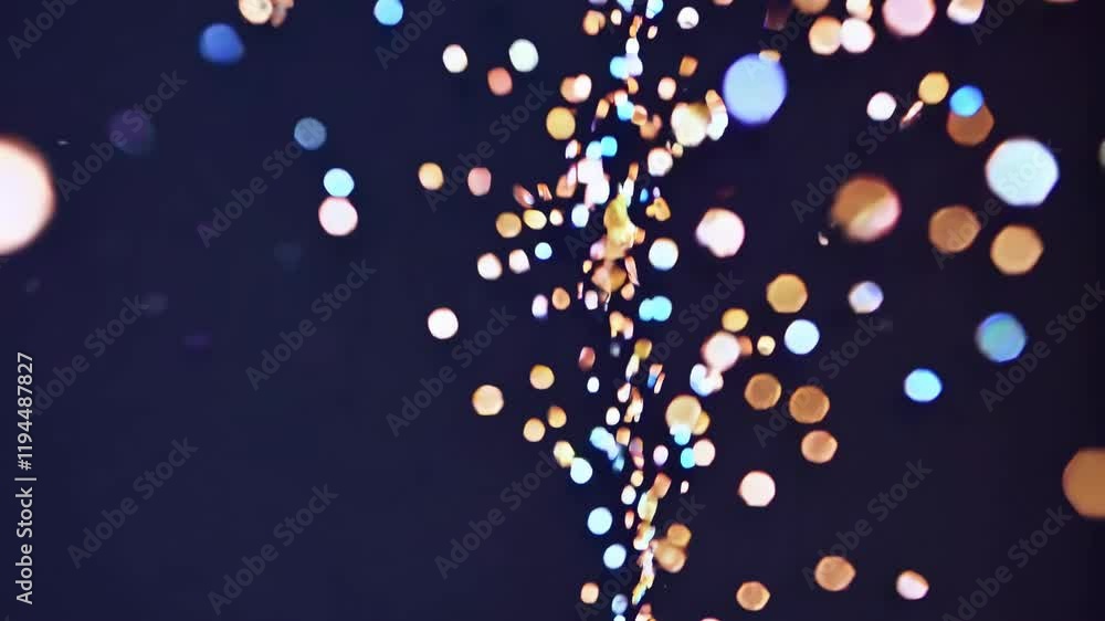 Fototapete colorful light particles dancing in a dark background create a mesmerizing visual experience during 
