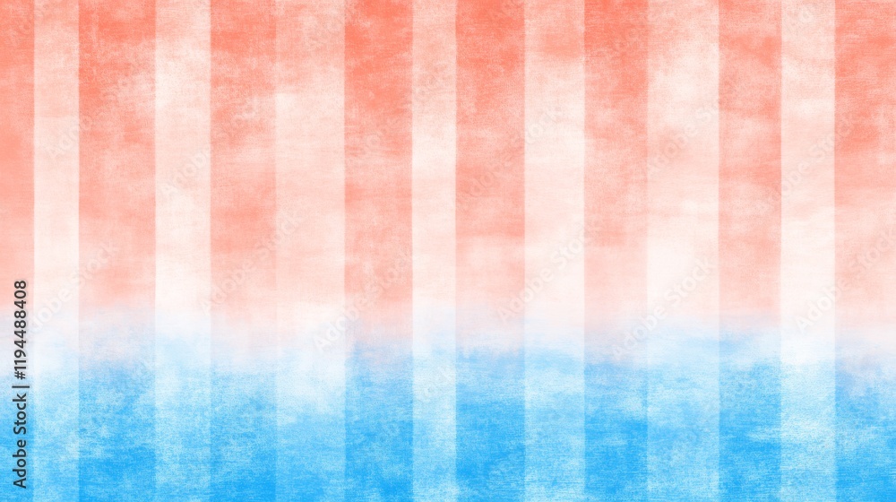 Aufkleber dynamic interplay of red and blue vertical stripes creating a vibrant visually striking pattern