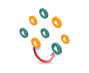 Fototapeta premium Business development client network