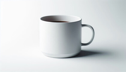 Fototapeta premium Ai generate white cup isolated on white background