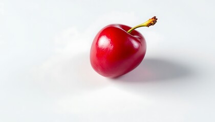 Single Ripe Cherry: A Vibrant Still Life Study
