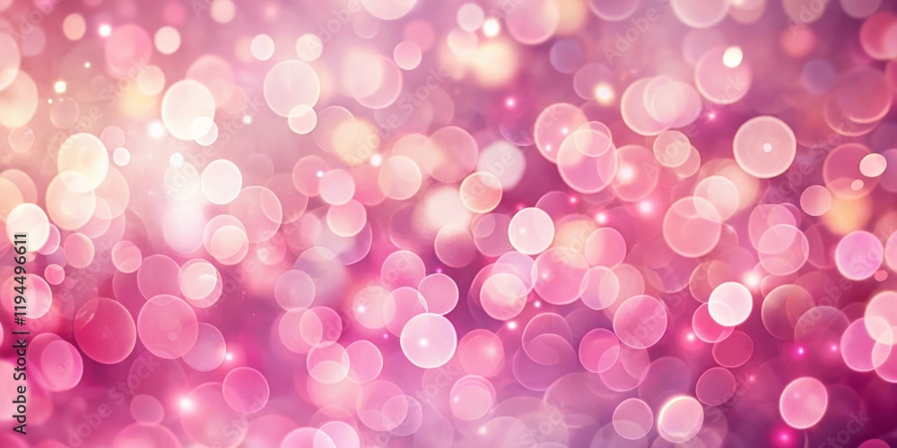 Aufkleber abstract pink and white bokeh background with a festive and romantic glow