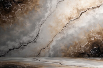 Smoky Quartz Textured Wall and Floor: Organic and Mysterious Artistic Background