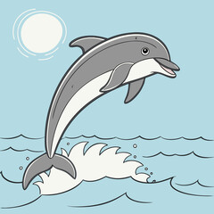dolphin jumping out of water