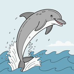 dolphin jumping out of water