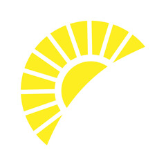 Sun icon design template