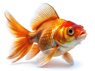 Asian Goldfish,  High-Resolution Image,  Bright Colors,  Isolated PNG