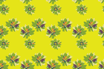 Hand drawn flowers, seamless patterns with floral for fabric, textiles, clothing, wrapping paper, cover, banner, interior decor, abstract backgrounds.