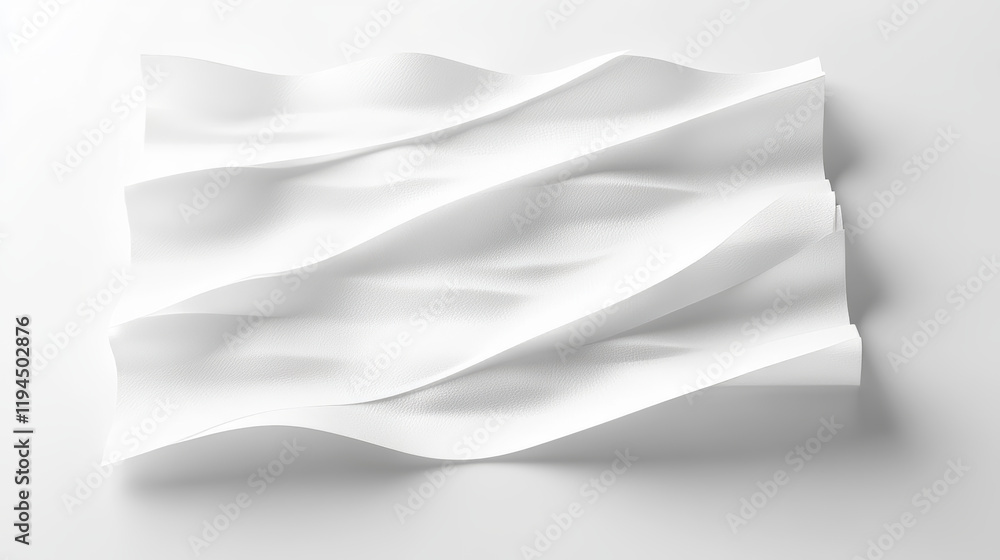 Poster folded paper sheets set isolated on transparent background. vector realistic illustration of blank w