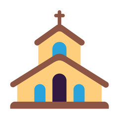 Minimalist Church Vector Icon