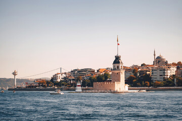 Maiden's Tower in Istanbul. The main attraction of the city of Istanbul