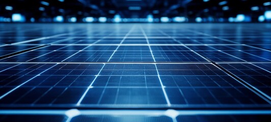 Close Up Texture of Solar Panels for Solar Power Energy Generation in Photovoltaic Systems