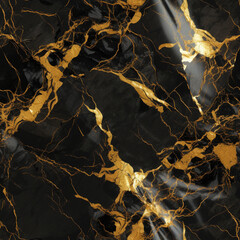 Seamless Black and Gold Marble Texture Abstract seamless Black and White marble stone natural pattern texture with gold veins background