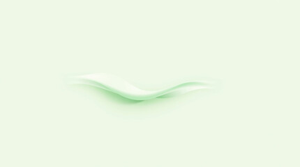Minimalistic wallpaper design with a clean light pastel green background. In the center is one organic element, smoothly running horizontally.