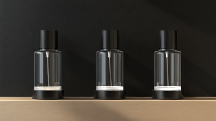 Fototapeta premium Empty plastic bottle with dispenser pump for liquid soap, antibactrial gel, sanitizer or cosmetic product. Vector realistic mockup of transparent package for antiseptic cleanser