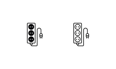 Power Supply  icons set vector stock illustration